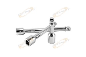 3 piece 3/8" Drive Wobble Extension Bar Set 3", 6", 8" CHROME Vanadium Steel